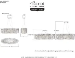 * Indoor Lighting|Best Deal Patriot Lighting® Elegant Home Braylen Chrome 7 Light Island Light