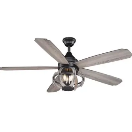 * Ceiling Fans|Best Deal Patriot Lighting® Elegant Home Nixie 52″ New Bronze & Distressed Wood Indoor Ceiling Fan