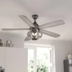 * Ceiling Fans|Best Deal Patriot Lighting® Elegant Home Nixie 52″ New Bronze & Distressed Wood Indoor Ceiling Fan