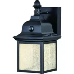 * Outdoor Lighting|Best Deal Patriot Lighting® Breccan Black 12.25″ Motion Sensor Led Outdoor Security Wall Light