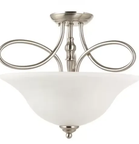 * Indoor Lighting|Best Deal Patriot Lighting Rianto 3-Light Diameter Brushed Nickel Convertible Pendant