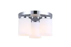 * Indoor Lighting|Best Deal Patriot Lighting® Bulvi Chrome 3-Light Flush Mount Ceiling Light