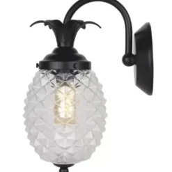 * Outdoor Lighting|Best Deal Patriot Lighting® Pineapple Matte Black Outdoor Wall Light