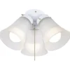 * Ceiling Fans|Best Deal Patriot Lighting® Cluster 3-Light White Led Ceiling Fan Light