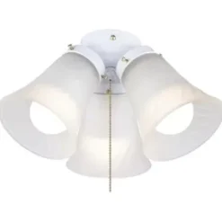 * Ceiling Fans|Best Deal Patriot Lighting® Cluster 3-Light White Led Ceiling Fan Light