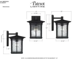 * Outdoor Lighting|Best Deal Patriot Lighting® Wren Black Outdoor Wall Light