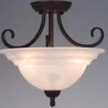 * Indoor Lighting|Best Deal Patriot Lighting® Babylon Oil-Burnished Bronze 3-Light Semi-Flush Mount Ceiling Light
