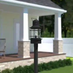 * Outdoor Lighting|Best Deal Patriot Lighting® Hyannis Textured Black Outdoor Post Light