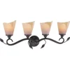* Indoor Lighting|Best Deal Patriot Lighting® Capri Black Walnut 4 Light Vanity Light