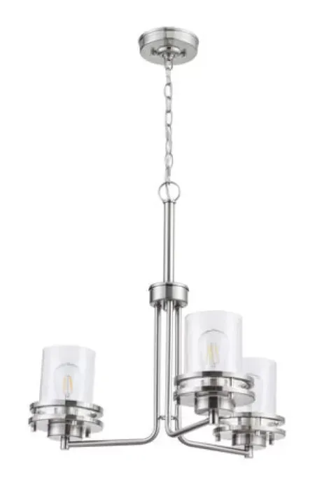 * Indoor Lighting|Best Deal Patriot Lighting® Joska 3-Light Brushed Nickel Chandelier