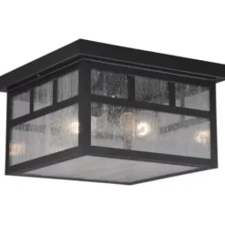 * Outdoor Lighting|Best Deal Patriot Lighting® Mission Oil-Burnished Bronze 2-Light Outdoor Flush Mount Light