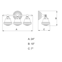 * Indoor Lighting|Best Deal Patriot Lighting® Huntley Satin Nickel 3 Light Vanity Light