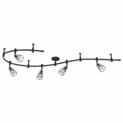 * Indoor Lighting|Best Deal Patriot Lighting® Alexio Black 5-Light Flexible Track Light