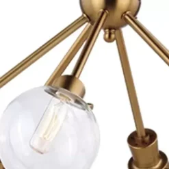 * Indoor Lighting|Best Pirce Patriot Lighting® Atom Golden 6-Light Chandelier