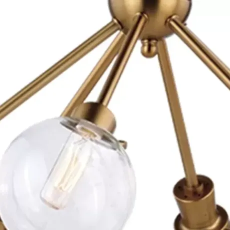 * Indoor Lighting|Best Pirce Patriot Lighting® Atom Golden 6-Light Chandelier