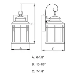 * Outdoor Lighting|Best Pirce Patriot Lighting® Melbourne Oil-Rubbed Bronze Led Outdoor Wall Light
