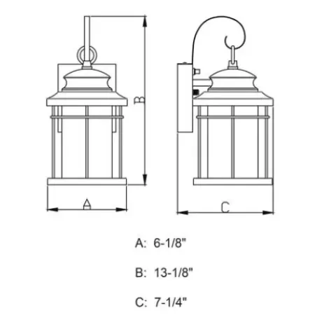 * Outdoor Lighting|Best Pirce Patriot Lighting® Melbourne Oil-Rubbed Bronze Led Outdoor Wall Light