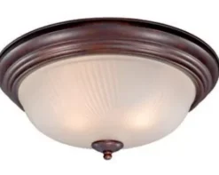 * Indoor Lighting|Best Pirce Patriot Lighting® Galaxy Weathered Patina 2-Light Flush Mount Ceiling Light