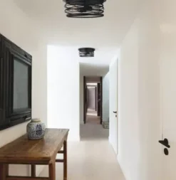 * Indoor Lighting|Best Pirce Patriot Lighting® Ryland Matte Black 2-Light Flush Mount Ceiling Light