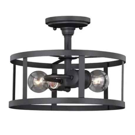 * Indoor Lighting|Best Pirce Patriot Lighting® Akron Oil Rubbed Bronze Semi-Flush Mount Ceiling Light