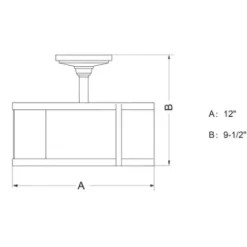 * Indoor Lighting|Best Pirce Patriot Lighting® Akron Oil Rubbed Bronze Semi-Flush Mount Ceiling Light