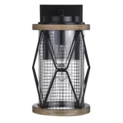 * Outdoor Lighting|Best Pirce Patriot Lighting® Elegant Home Bodhi Black & Replica Wood Outdoor Wall Light