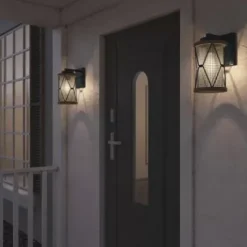 * Outdoor Lighting|Best Pirce Patriot Lighting® Elegant Home Bodhi Black & Replica Wood Outdoor Wall Light