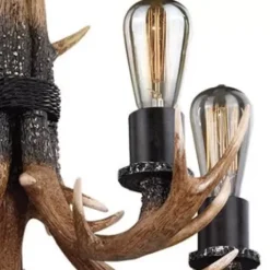 * Indoor Lighting|Best Pirce Patriot Lighting® Norwood 5-Light Black Walnut Chandelier