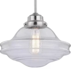 * Indoor Lighting|Best Pirce Patriot Lighting® Huntley Satin Nickel 1 Light Pendant