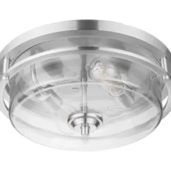 * Indoor Lighting|Best Pirce Patriot Lighting® Joska Brushed Nickel 2-Light Flush Mount Ceiling Light