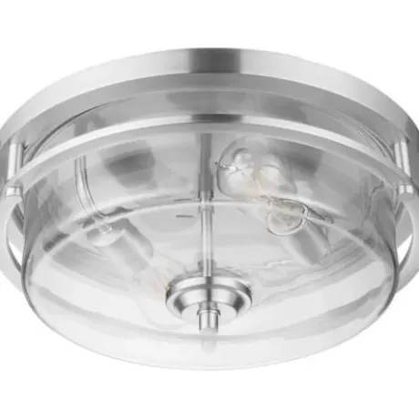 * Indoor Lighting|Best Pirce Patriot Lighting® Joska Brushed Nickel 2-Light Flush Mount Ceiling Light