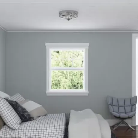 * Indoor Lighting|Best Pirce Patriot Lighting® Joska Brushed Nickel 2-Light Flush Mount Ceiling Light
