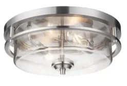 * Indoor Lighting|Best Pirce Patriot Lighting® Joska Brushed Nickel 2-Light Flush Mount Ceiling Light