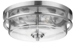 * Indoor Lighting|Best Pirce Patriot Lighting® Joska Brushed Nickel 2-Light Flush Mount Ceiling Light