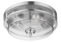 * Indoor Lighting|Best Pirce Patriot Lighting® Joska Brushed Nickel 2-Light Flush Mount Ceiling Light