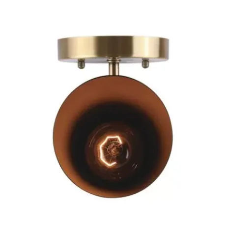 * Indoor Lighting|Best Pirce Patriot Lighting® Gladen Matte Black & Gold 2-Light Indoor Wall Light