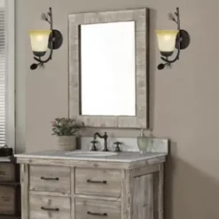 * Indoor Lighting|Best Pirce Patriot Lighting® Pines Black Walnut 1-Light Vanity Light