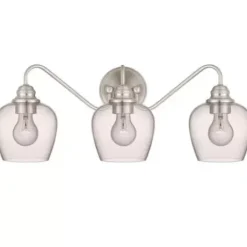 * Indoor Lighting|Best Pirce Patriot Lighting® Shira Brushed Nickel 3-Light Vanity Light