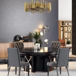 * Ceiling Fans|Best Pirce Patriot Lighting™ Venise 30″ Brushed Gold Fandelier