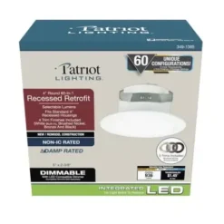 * Indoor Lighting|Best Pirce Patriot Lighting® 4″ 60-In-1 Led Recessed Retrofit Downlight