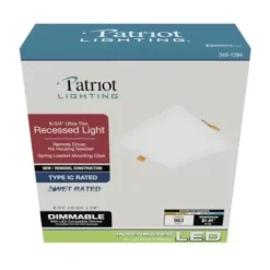 * Indoor Lighting|Best Pirce Patriot Lighting® 6-3/4″ Led Ultra-Thin Square Recessed Downlight