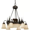 * Indoor Lighting|Best Pirce Patriot Lighting® Bozeman Burnished Bronze 9 Light Chandelier