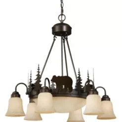 * Indoor Lighting|Best Pirce Patriot Lighting® Bozeman Burnished Bronze 9 Light Chandelier