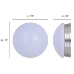 * Indoor Lighting|Best Pirce Patriot Lighting® Brady Ii Brushed Nickel Integrated Led Flush Mount Ceiling Light