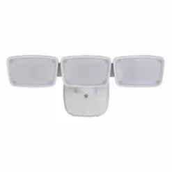* Outdoor Lighting|Best Reviews Of Patriot Lighting® Dualux White Led Triple Head Dusk-To-Dawn Outdoor Security Flood Light