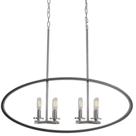* Indoor Lighting|Best Reviews Of Patriot Lighting Elegant Home Patriot Lighting® Elegant Home Della Black And Brushed Nickel 8 Light Island Light