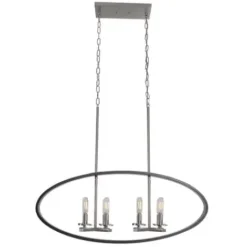 * Indoor Lighting|Best Reviews Of Patriot Lighting Elegant Home Patriot Lighting® Elegant Home Della Black And Brushed Nickel 8 Light Island Light