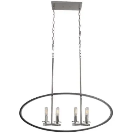 * Indoor Lighting|Best Reviews Of Patriot Lighting Elegant Home Patriot Lighting® Elegant Home Della Black And Brushed Nickel 8 Light Island Light
