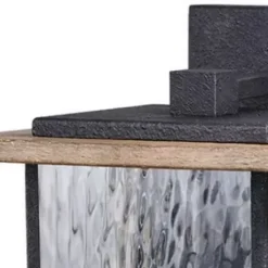 * Outdoor Lighting|Best Reviews Of Patriot Lighting® Rumi Textured Dark Bronze With Distressed Oak Outdoor Wall Light