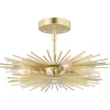 * Indoor Lighting|Best Reviews Of Patriot Lighting® Nikko Gold Semi-Flush Mount Ceiling Light